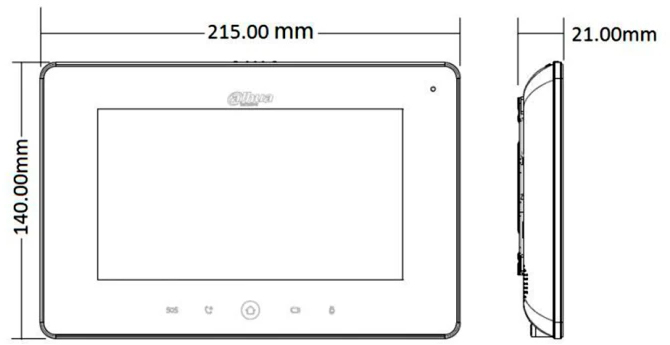 Видеодомофон Dahua Technology DHI-VTH5221D-S2 цена 9890 грн - фотография 2