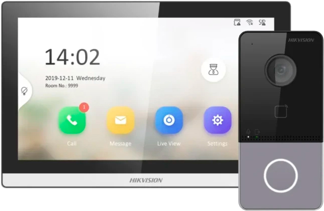 Отзывы комплект видеодомофона Hikvision DS-KV6113-WPE1(C) + DS-KH6350-WТE1 в Украине