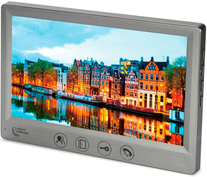 Відеодомофон Light Vision AMSTERDAM FHD Grey (82-00237) ціна 4568 грн - фотографія 2