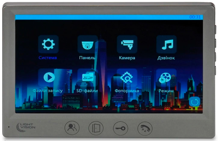 в продажу Відеодомофон Light Vision AMSTERDAM FHD Grey (82-00237) - фото 3