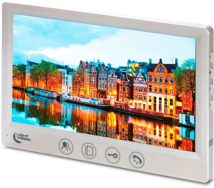 Відеодомофон Light Vision AMSTERDAM FHD White (82-00206) ціна 4568 грн - фотографія 2