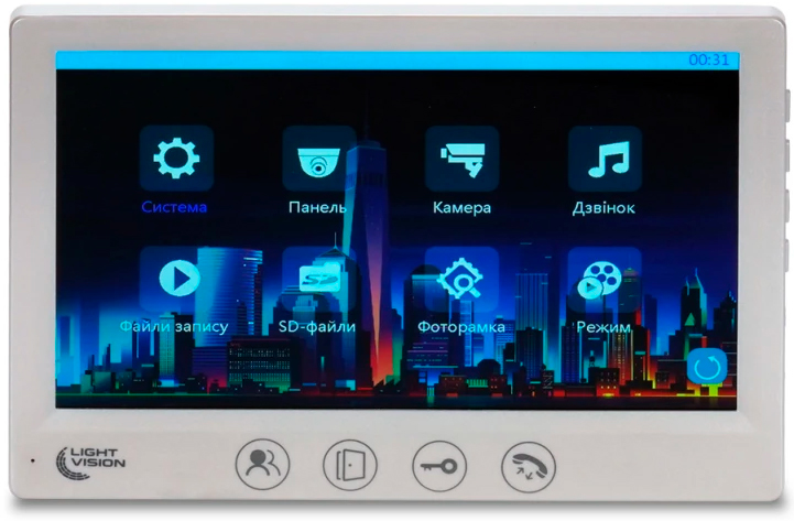 в продажу Відеодомофон Light Vision AMSTERDAM FHD White (82-00206) - фото 3