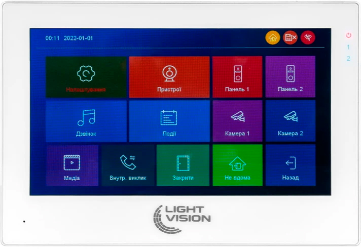 Відеодомофон Light Vision SINGAPORE FHD WiFi Tuya White (82-00230) ціна 7178 грн - фотографія 2