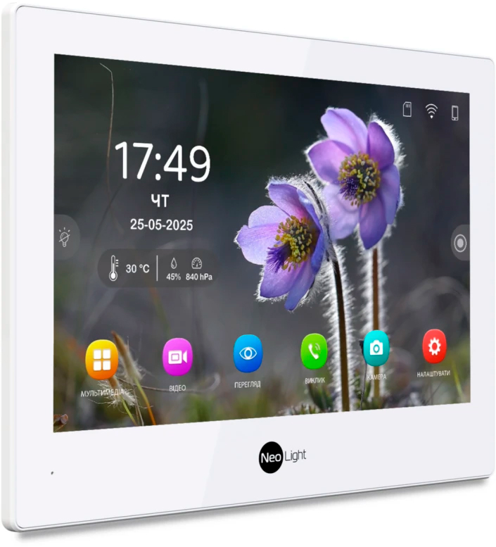 Відеодомофон NeoLight ALPHA Hybrid White