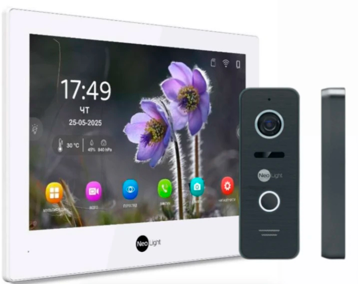 Комплект відеодомофону NeoLight ALPHA Hybrid HD Kit Black