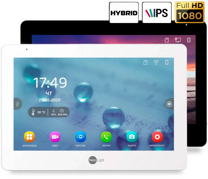 обзор товара Видеодомофон NeoLight MEZZO Hybrid Black - фотография 12