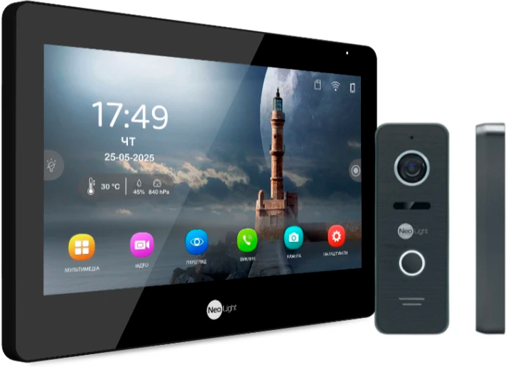 Комплект відеодомофону NeoLight MEZZO Hybrid HD Kit B/Black