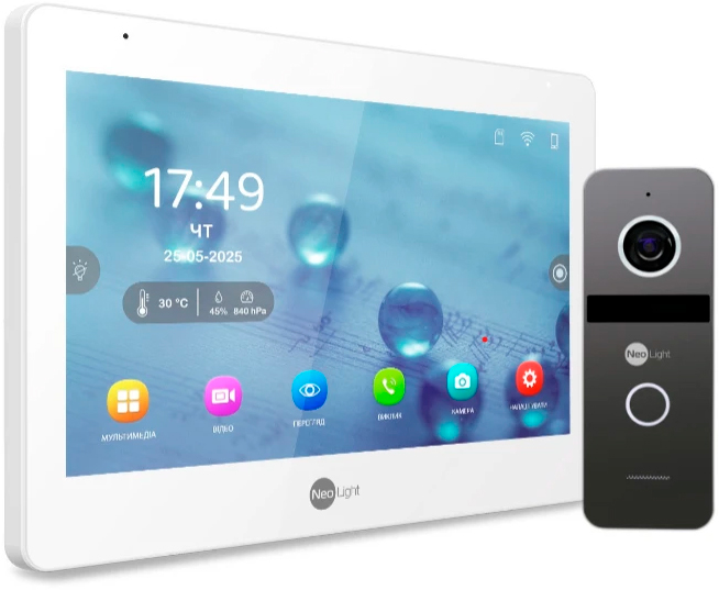 Комплект відеодомофону NeoLight MEZZO Hybrid HD Kit Graphite