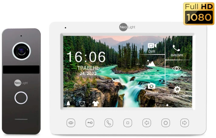 в продажу Комплект відеодомофону NeoLight NeoKIT FHD Pro Graphite - фото 3