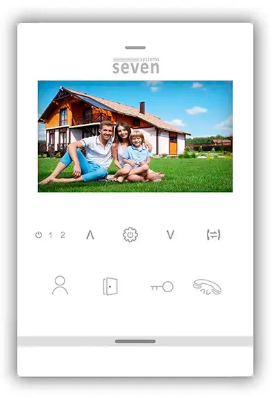 Видеодомофон SEVEN DP–7541 White