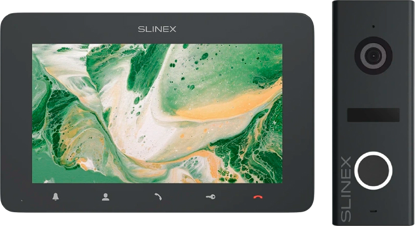 Комплект видеодомофона Slinex SM-07 Graphite + ML-17HR Graphite