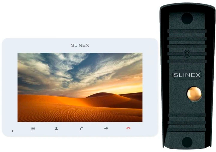 Комплект видеодомофона Slinex SM-07MHD + ML-16HD White/Black