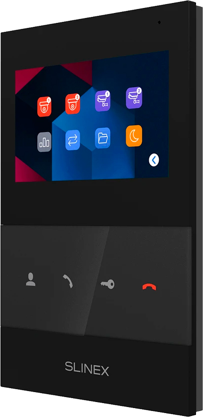 Комплект видеодомофона Slinex SQ-04 Black + ML-17HR Graphite цена 4368 грн - фотография 2