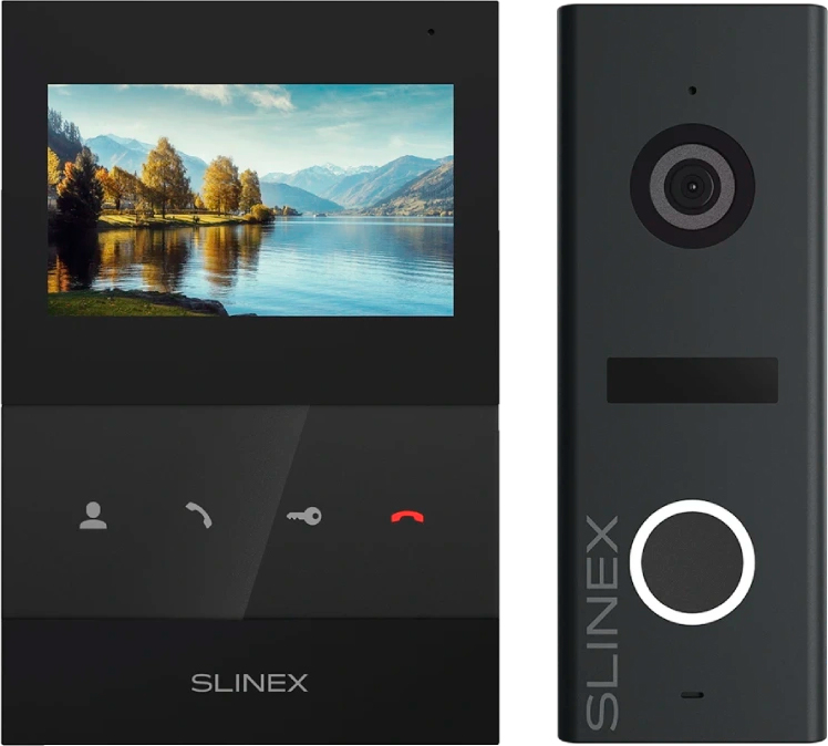 Комплект видеодомофона Slinex SQ-04 Black + ML-17HR Graphite