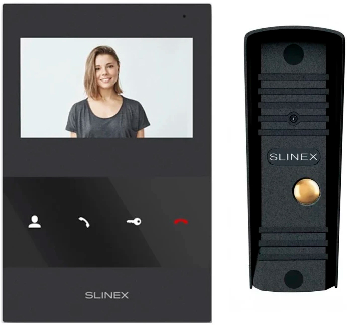 Комплект видеодомофона Slinex SQ-04M + ML-16HD Black/Black