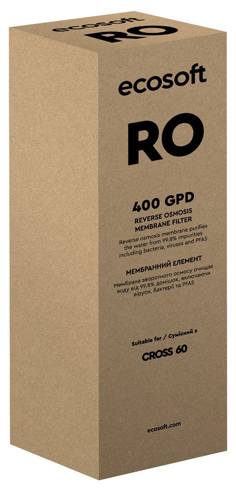 Мембрана Ecosoft 400 GPD для CROSS60 (CSVRO400DFRO) інструкція - зображення 6