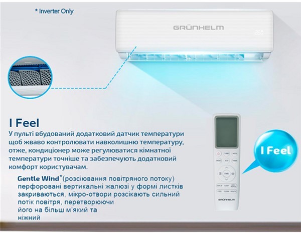 в продаже Кондиционер сплит-система Grunhelm Inverter GAC-12GH-IWF-TPRO-32 - фото 3