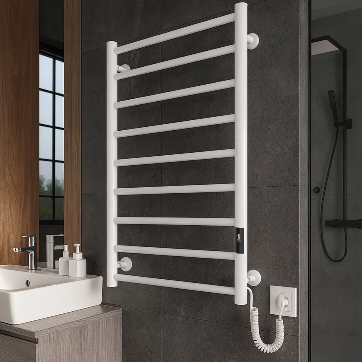 Рушникосушка Mario Урбан-I 810x500/85 TR K 2.0 білий матовий (2.3.8300.10.WM) ціна 9120 грн - фотографія 2