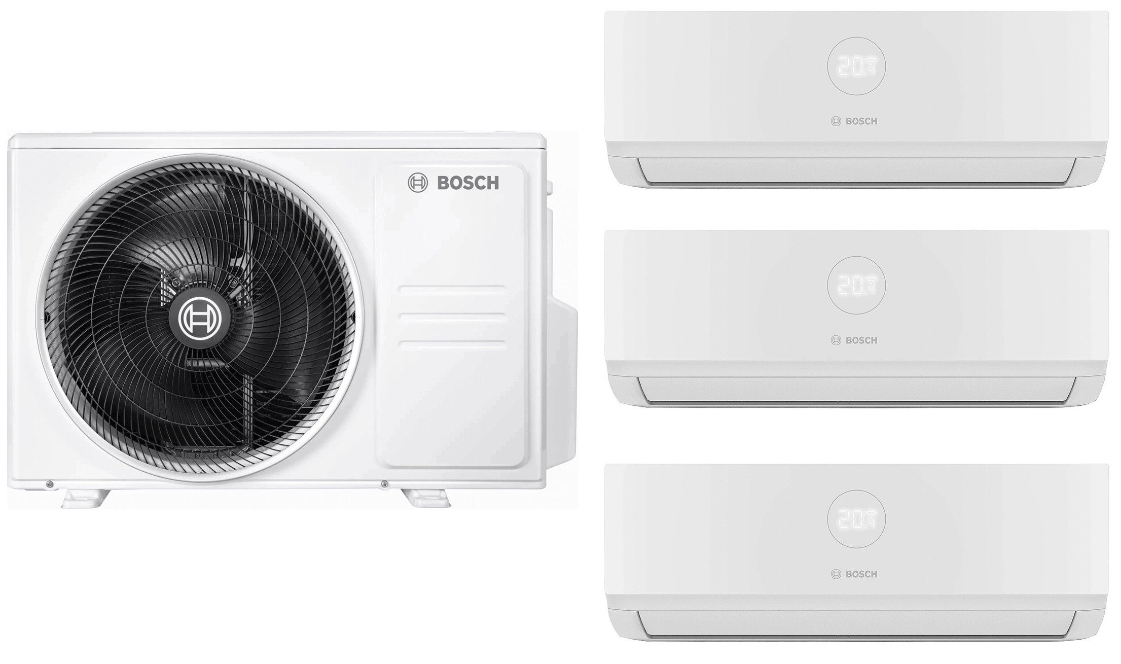 Комплект мульти-сплит системы Bosch Climate CL3000iU Multi 79 (7+7+12)