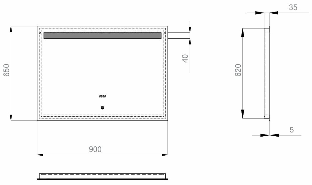 Sanwerk Лава Делюкс 90x65 (ZL0000123) Габаритні розміри