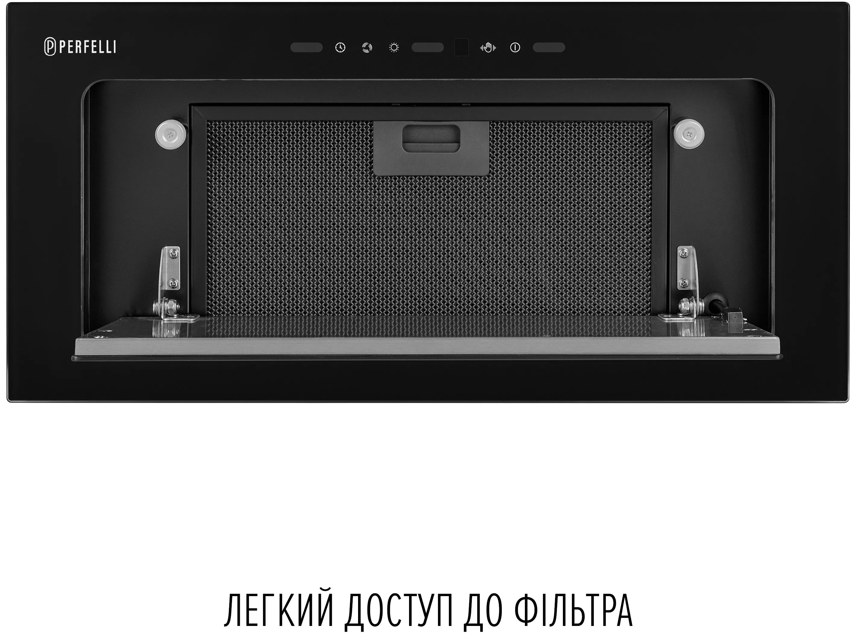 Кухонная вытяжка Perfelli Design Vision 6 Nero Silenzio обзор - фото 8