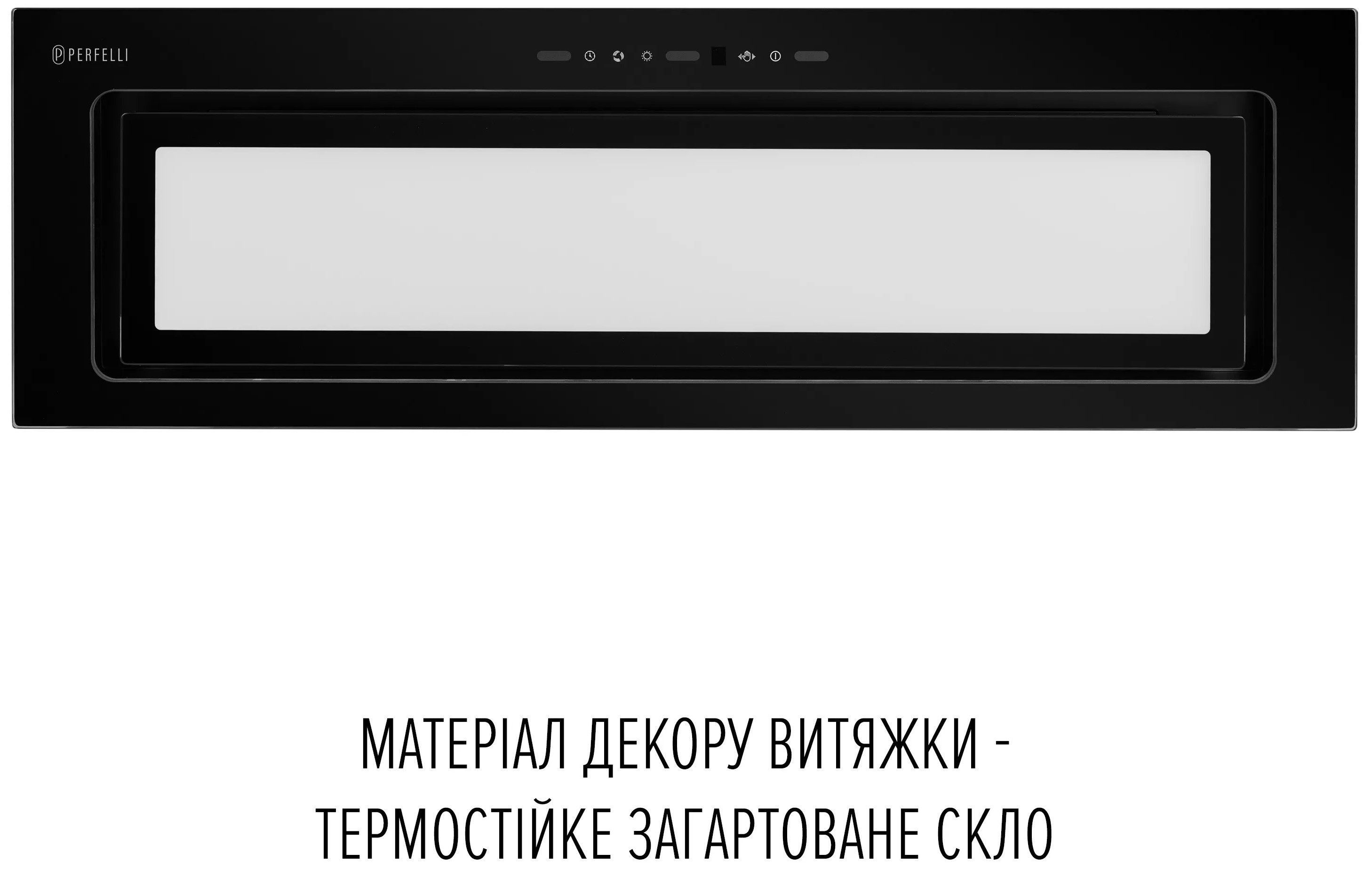 Кухонная вытяжка Perfelli Design Vision 9 Nero Silenzio цена 24999 грн - фотография 2