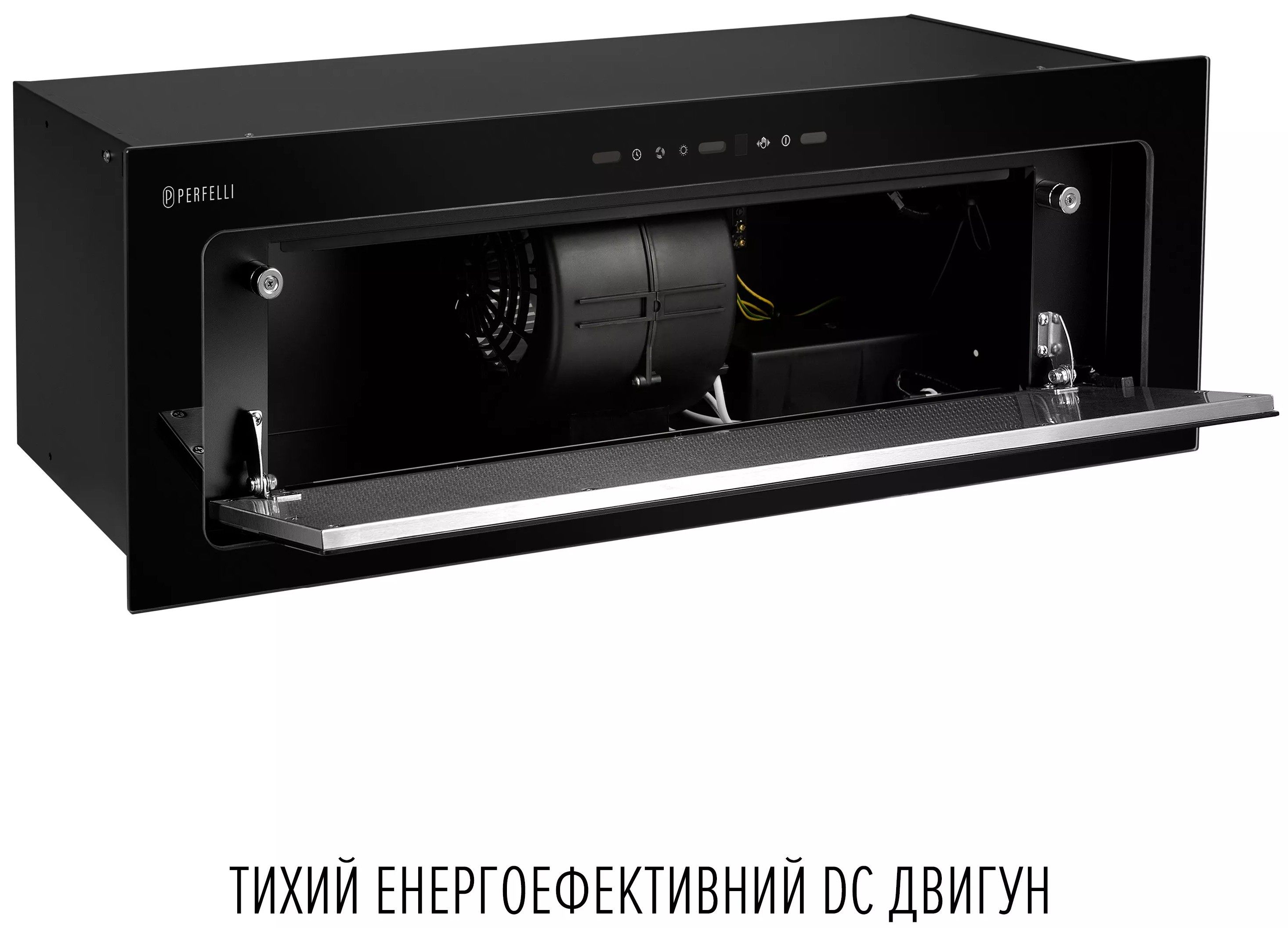 Кухонная вытяжка Perfelli Design Vision 9 Nero Silenzio обзор - фото 11