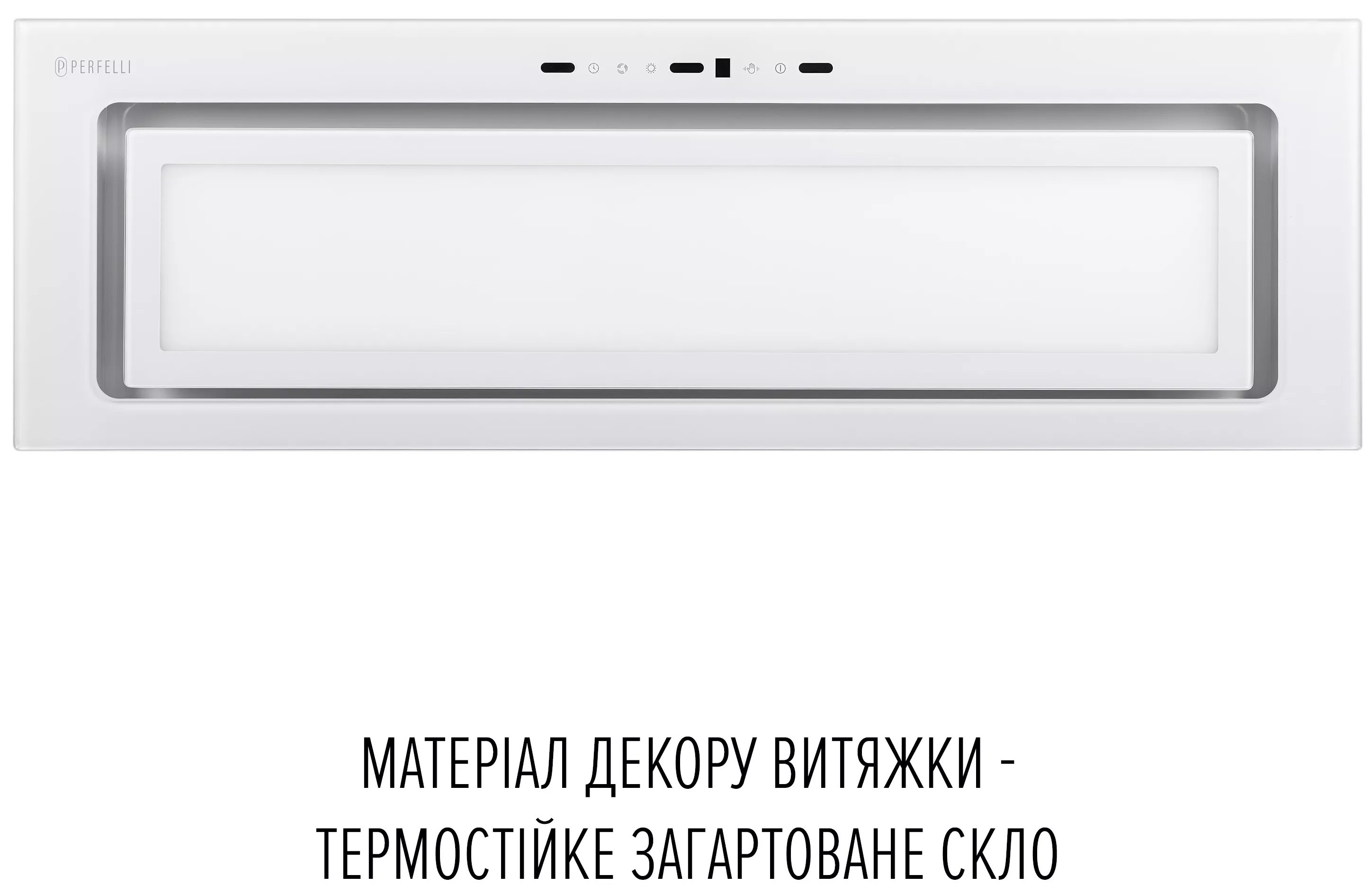 Кухонная вытяжка Perfelli Design Vision 9 Bianco Silenzio цена 24999 грн - фотография 2