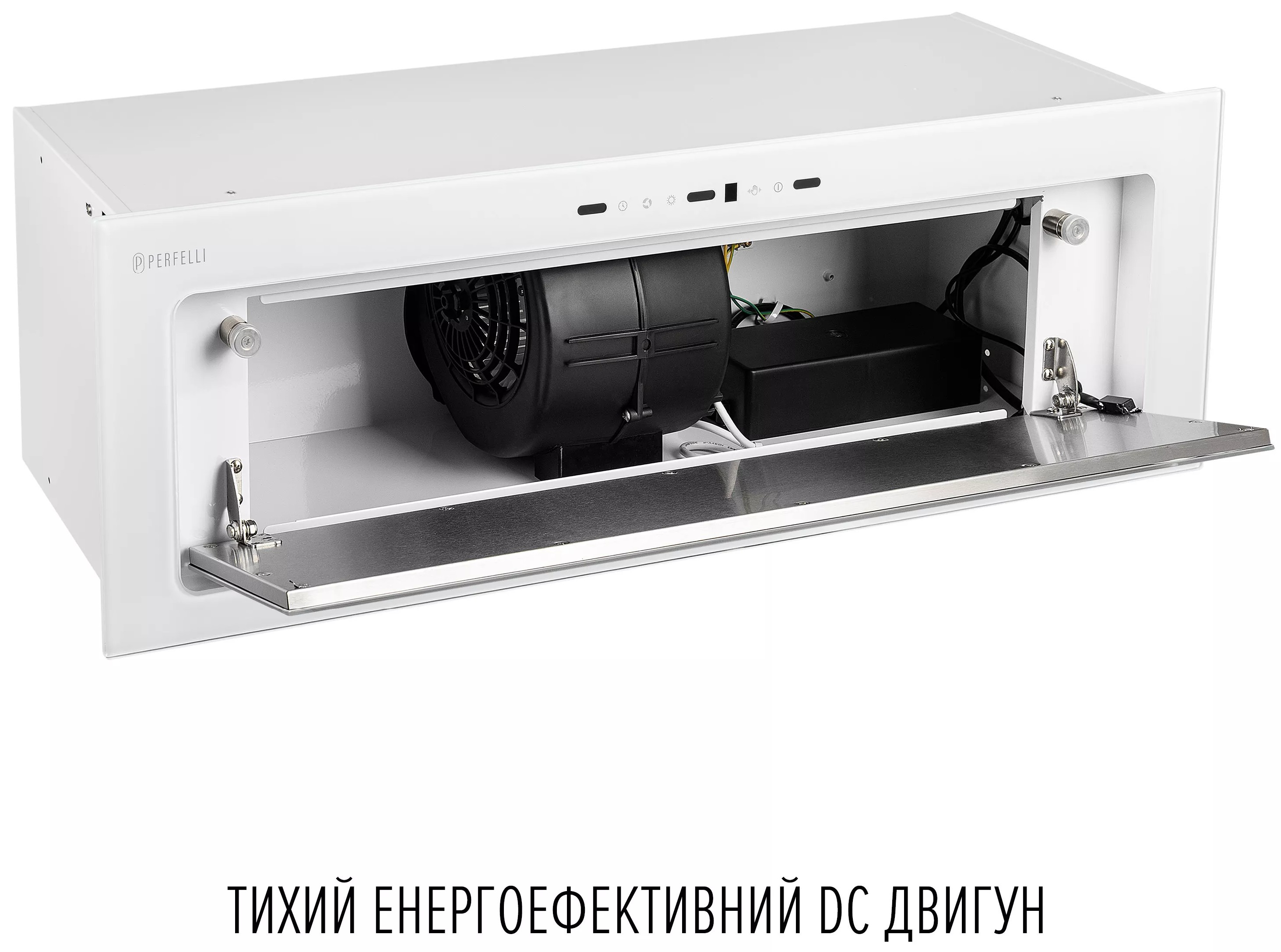 Кухонная вытяжка Perfelli Design Vision 9 Bianco Silenzio обзор - фото 11