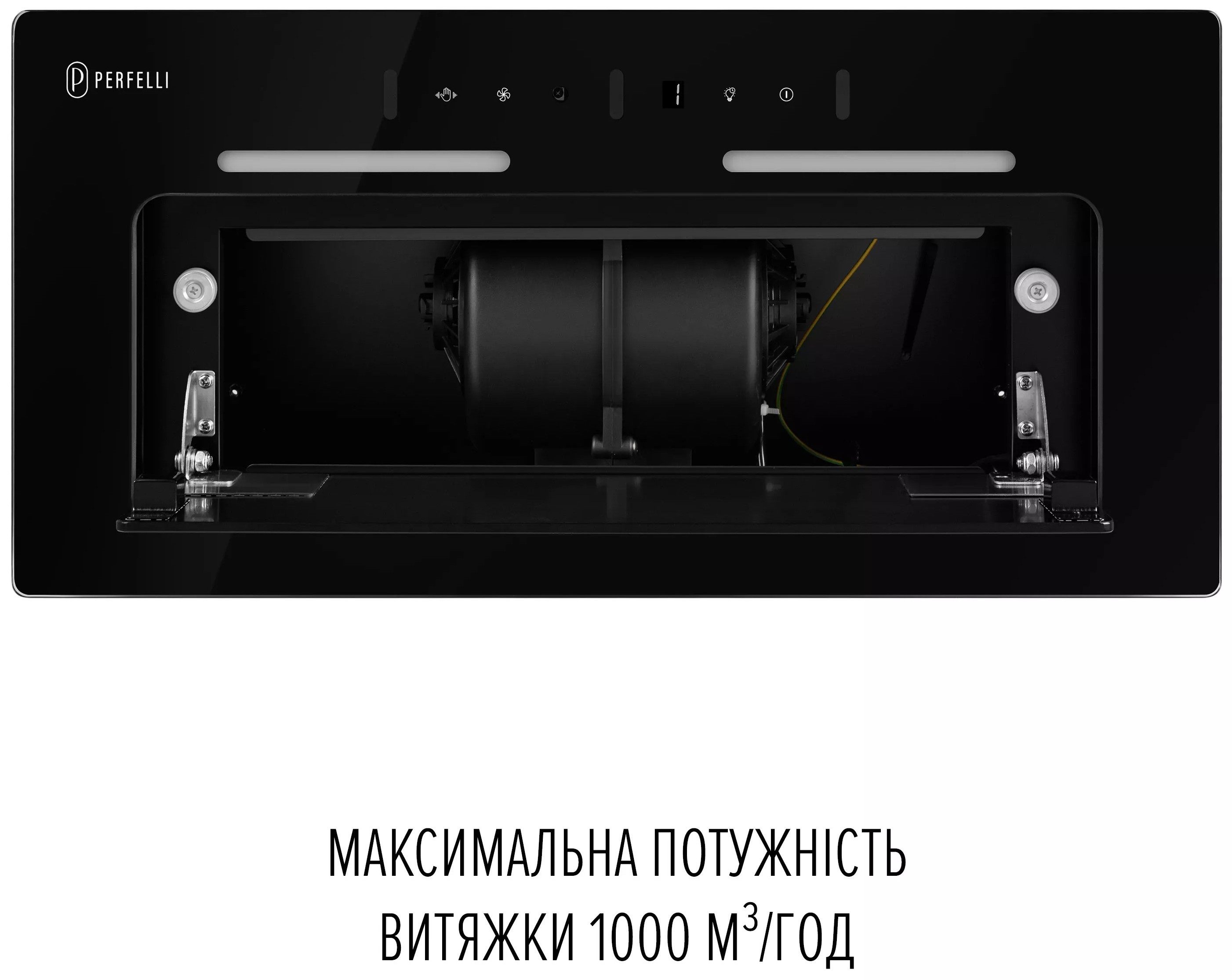 обзор товара Кухонная вытяжка Perfelli Nuova 6NWRB Nero - фотография 12