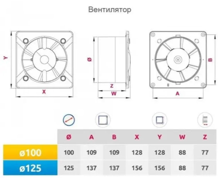 Awenta System+ Silent KWS100CZ Габаритні розміри