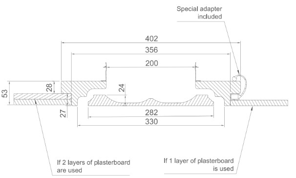 Ventmann PCircle 200 coanda effect Габаритные размеры