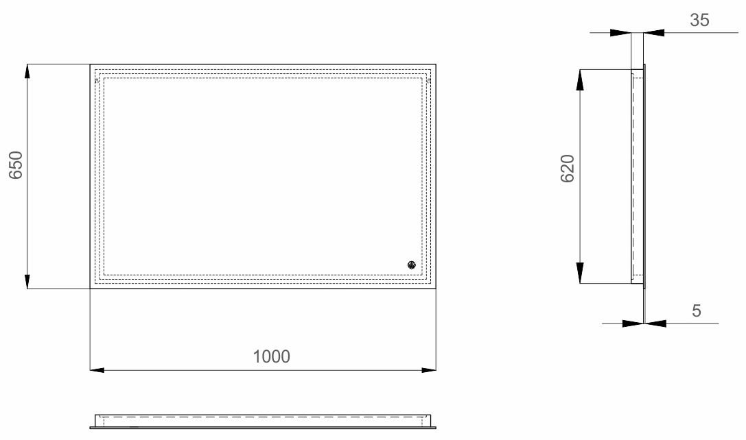 Sanwerk Глове Эскада 100x65 (ZG0000104) Габаритные размеры