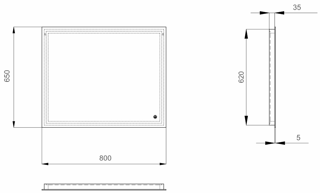 Sanwerk Глове Эскада 80x65 (ZG0000102) Габаритные размеры