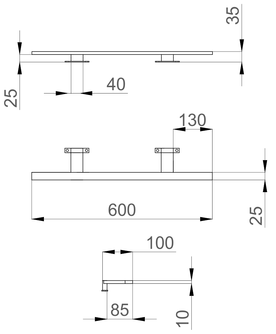 Sanwerk Led Смарт AL 60 см (LV0000114) Габаритні розміри