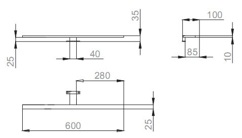 Sanwerk Led Смарт AC 60 см (LV0000110) Габаритные размеры