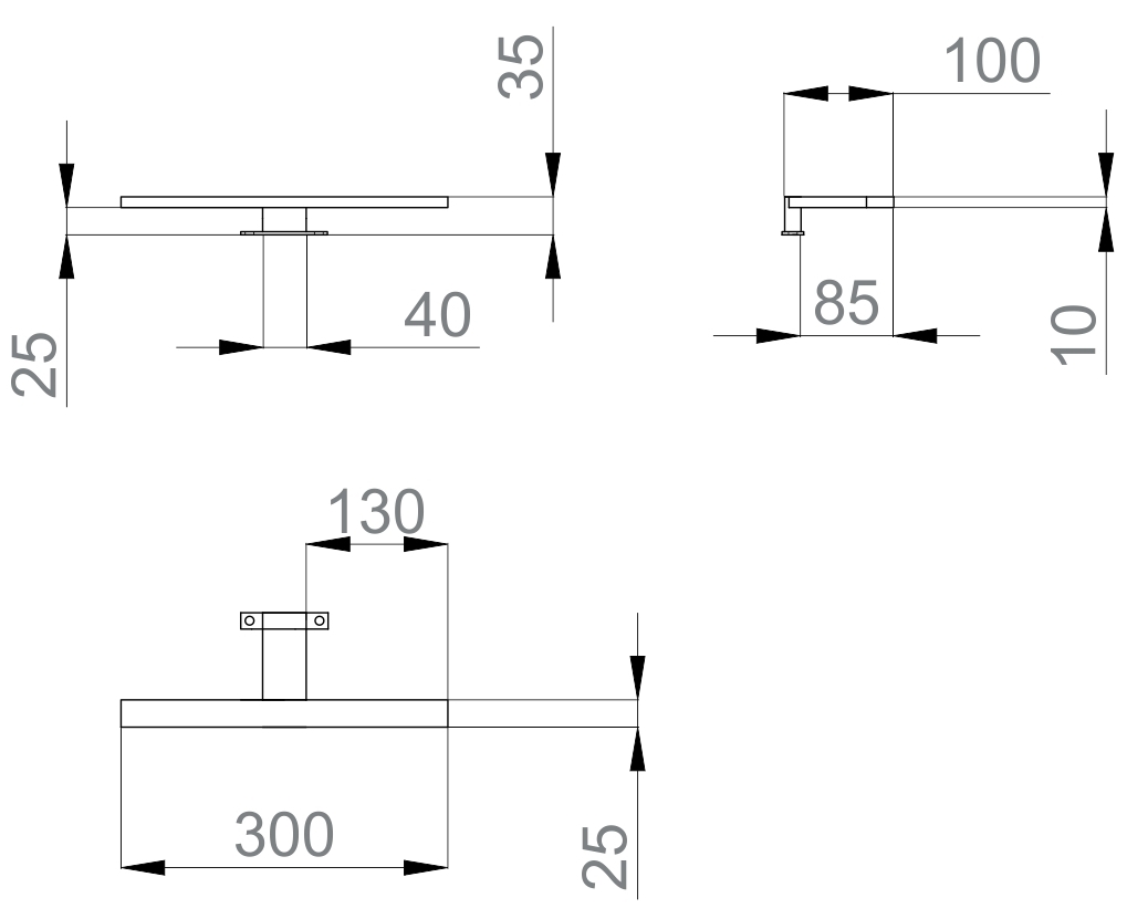 Sanwerk Led Смарт 30 см (LV0000100) Габаритные размеры