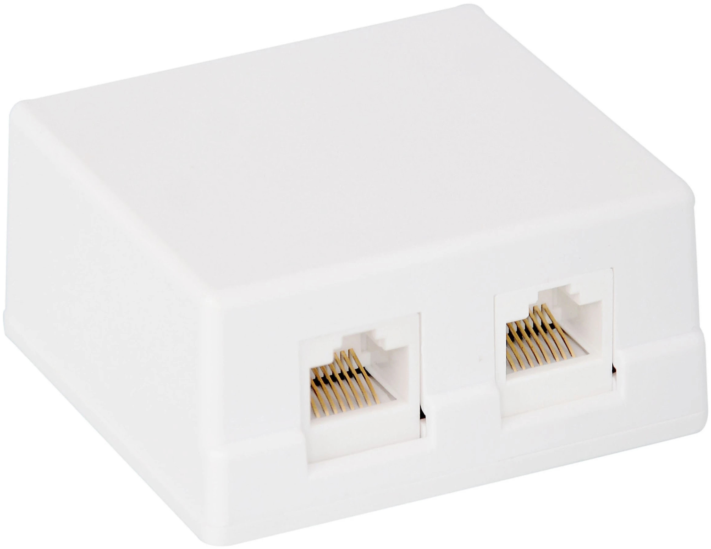 Розетка Tecro RJ45x2 UTP cat.5e (SFBX-02-RJ45)