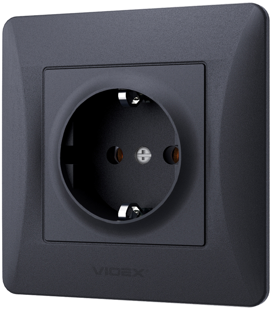 Розетка Videx Binera (VF-BNSK1-BG) ціна 130 грн - фотографія 2