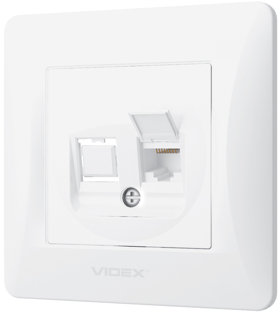 Розетка Videx Binera (VF-BNSK1PC6-W) ціна 190 грн - фотографія 2