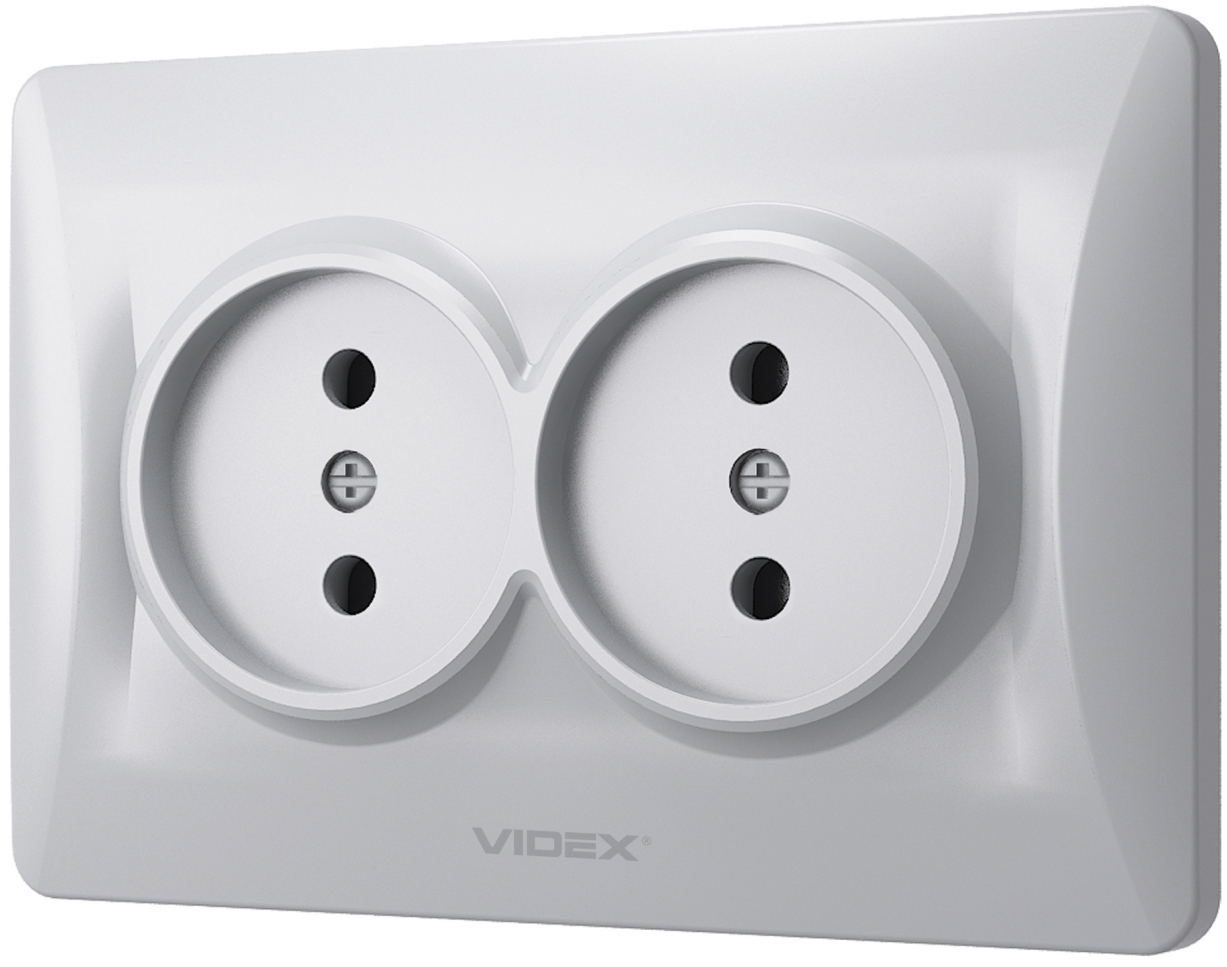 Розетка Videx Binera (VF-BNSK2-SS) цена 200 грн - фотография 2