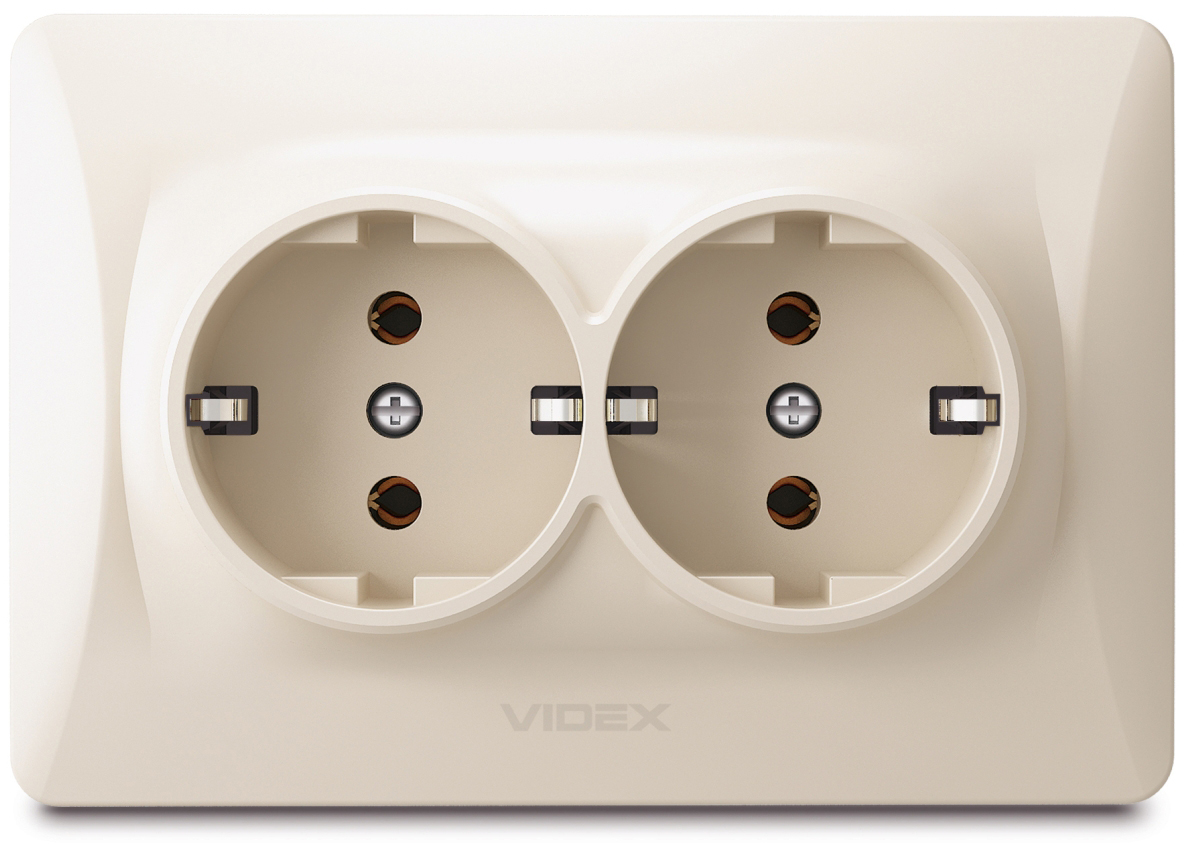Розетка Videx Binera (VF-BNSK2G-CR)