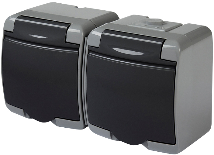 Розетка ETI Hermetics RHE-2s-SRG (4668107)