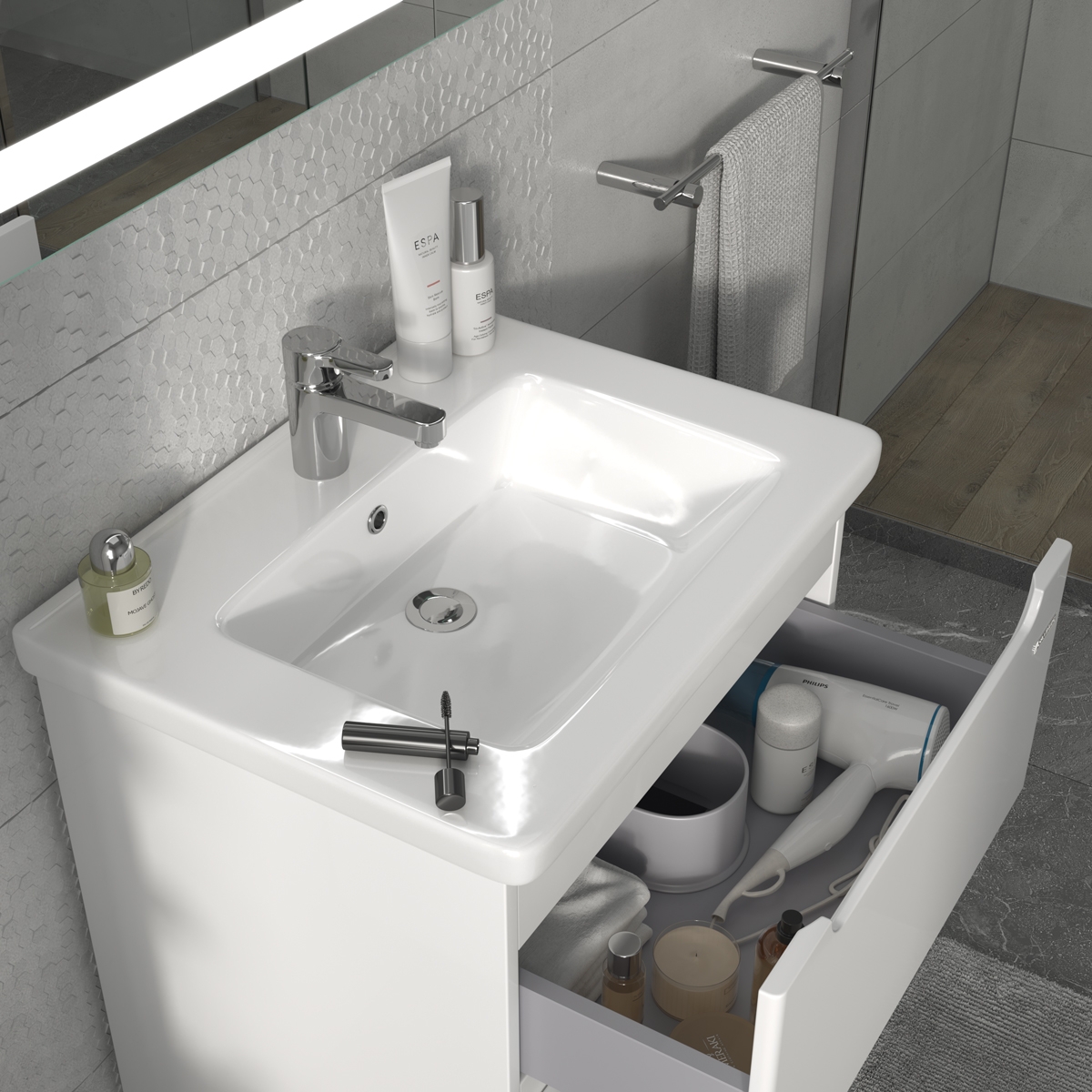 продаём Sanwerk Эра белая с умывальником Space Line 60 см (MV0000851) в Украине - фото 4