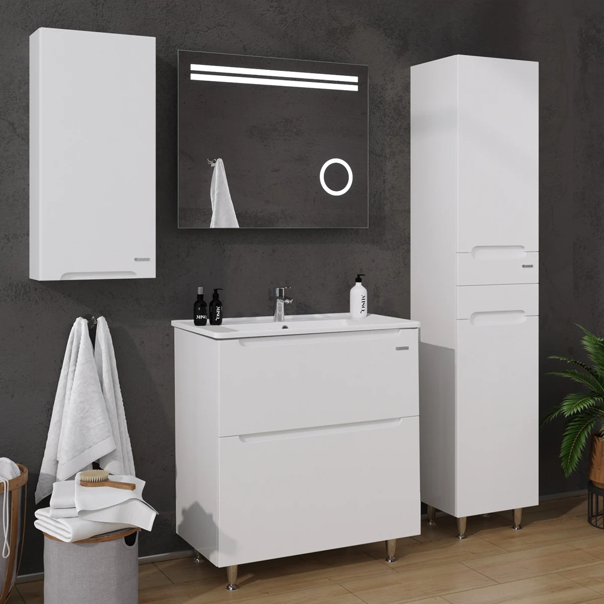 в продаже Тумба Sanwerk Эра белая с умывальником Qtap 70 см (MV0000852) - фото 3