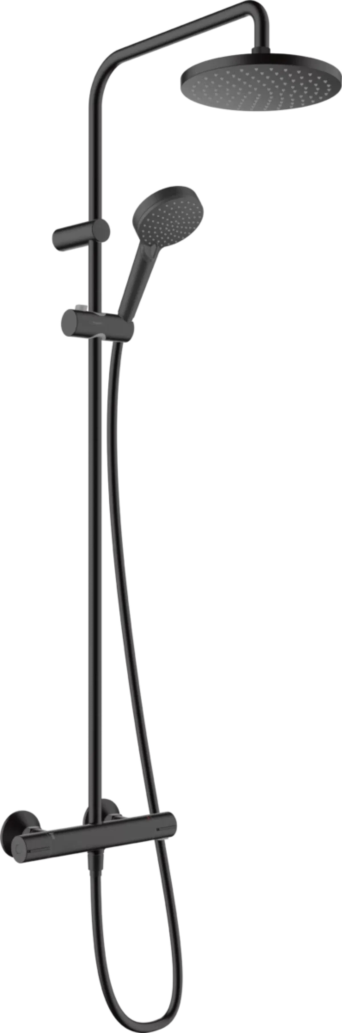 Душевая система Hansgrohe Vernis Blend Showerpipe 200 1jet EcoSmart Matt Black 26089670