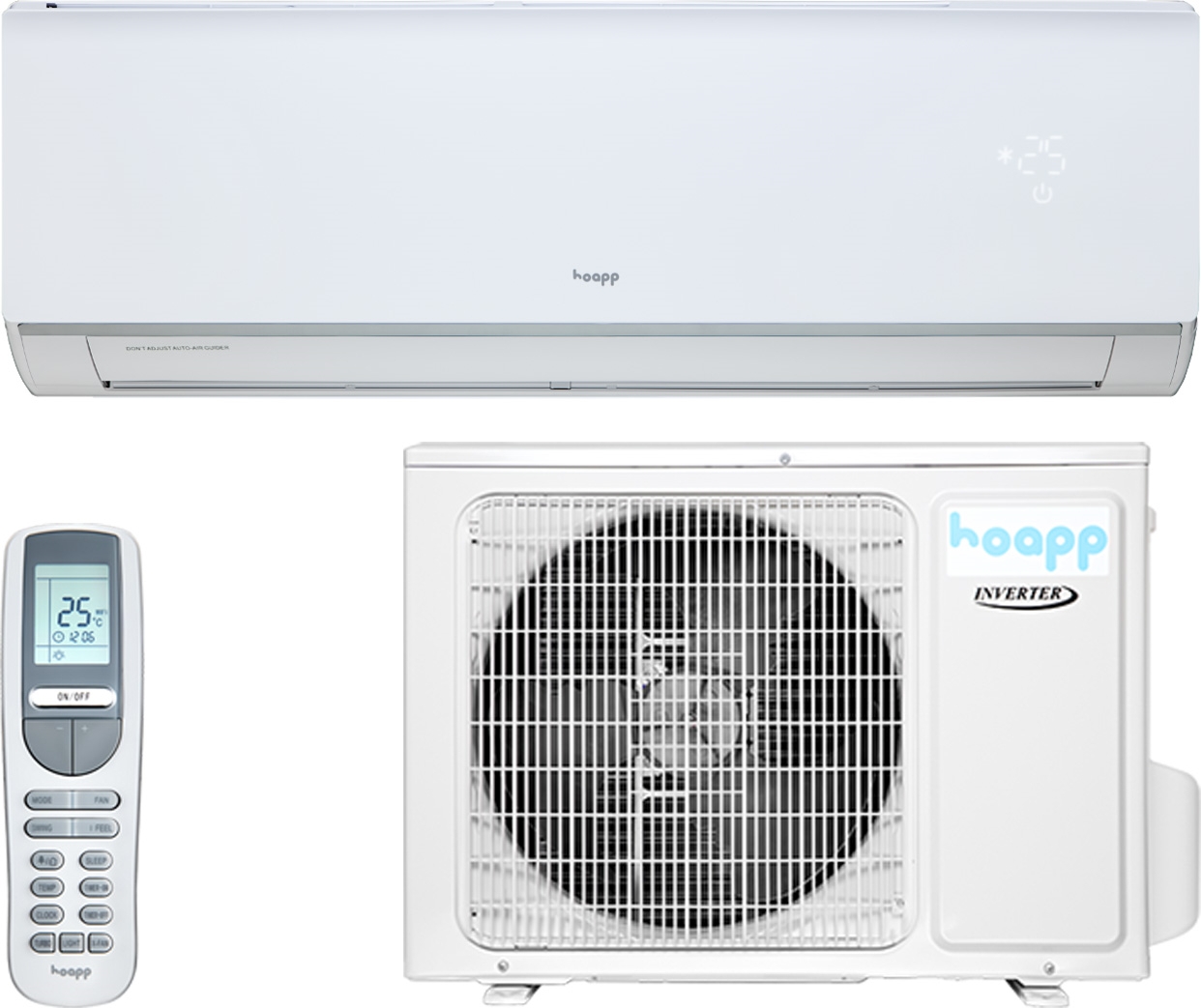 Кондиционер сплит-система Hoapp Light Inverter R32 Wi-Fi HSZ-GX55VAW/HMZ-GX55VA