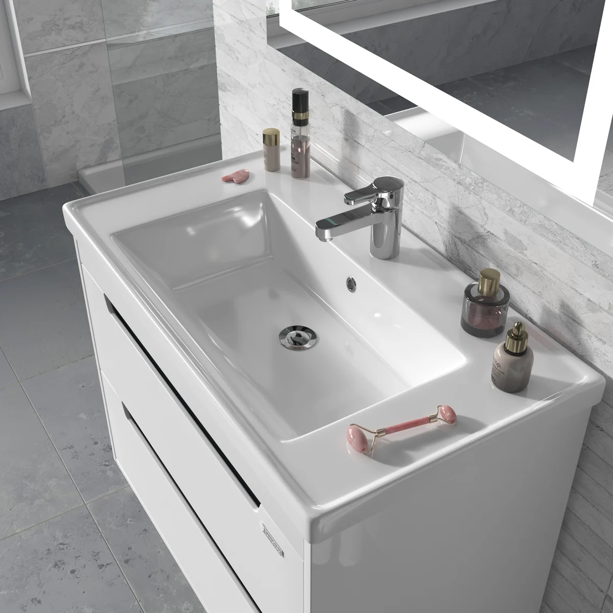 продаём Sanwerk Грета Air белая с умывальником New Line 80 см (MV0000887) в Украине - фото 4