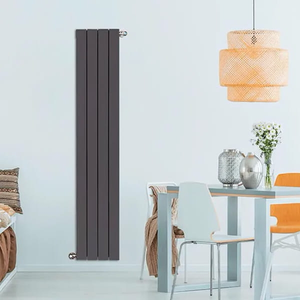 Радиатор для отопления Nova Florida Ledro S/90 2000мм Ardesia (4 секции) Slate Grey цена 25450 грн - фотография 2