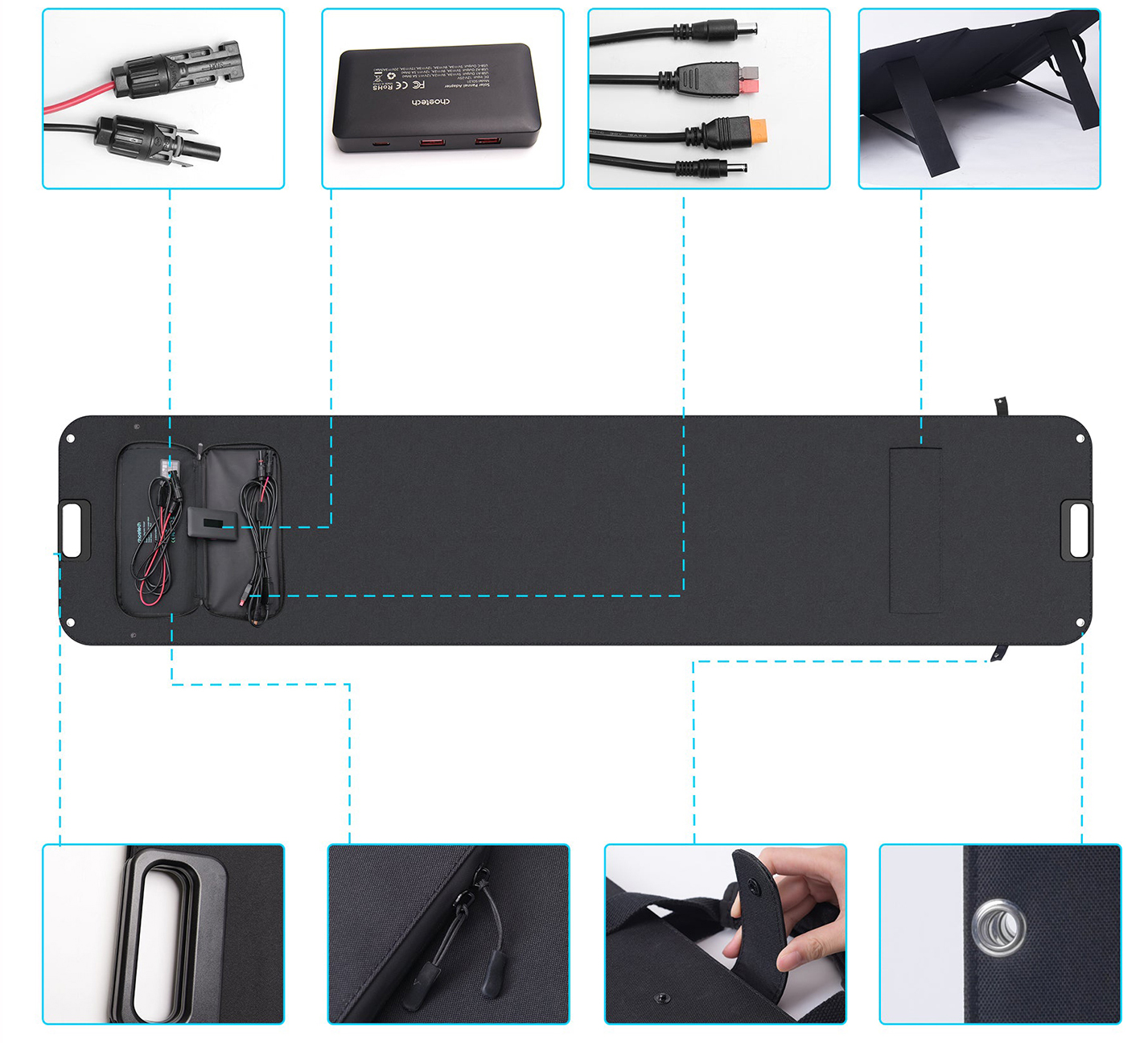 в продаже Портативная солнечная батарея Choetech 200W (SC011-BK) - фото 3